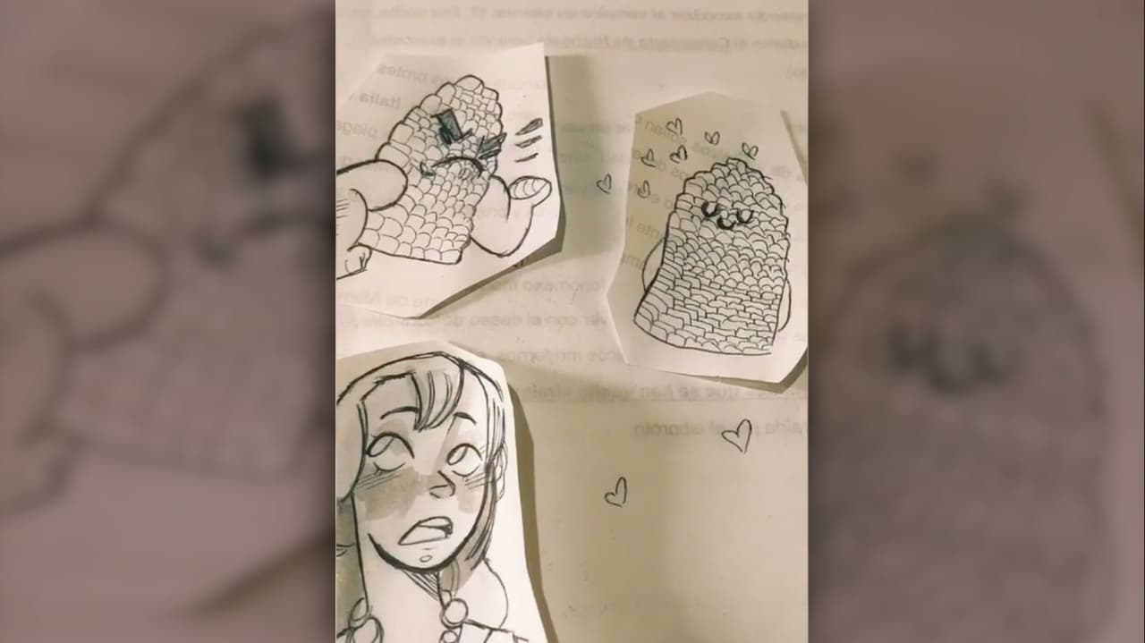 Vuelven caricatura a María de todos los Ángeles y el resultado es genial
