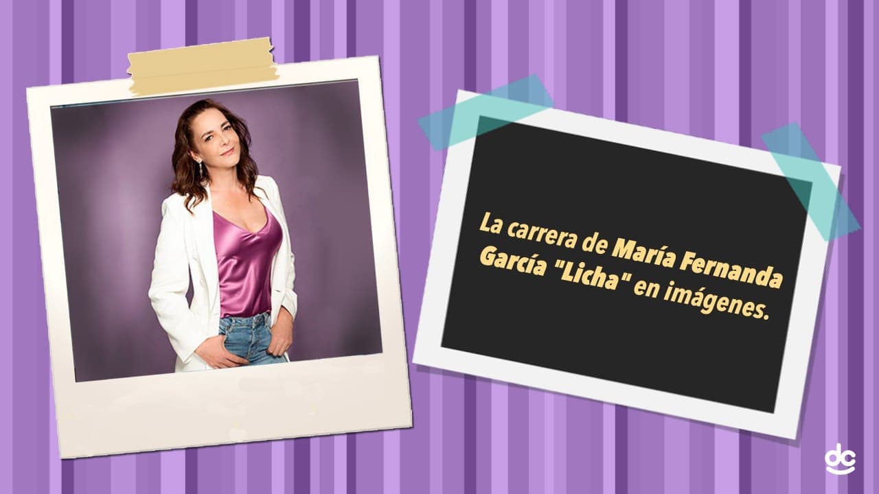La tía Licha es interpretada por María Fernanda García. Esta es una galería por su carrera en la televisión.