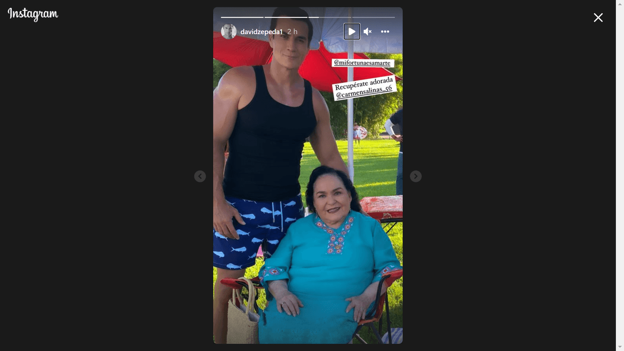 El actor deseó la pronta recuperación de la primera actriz.