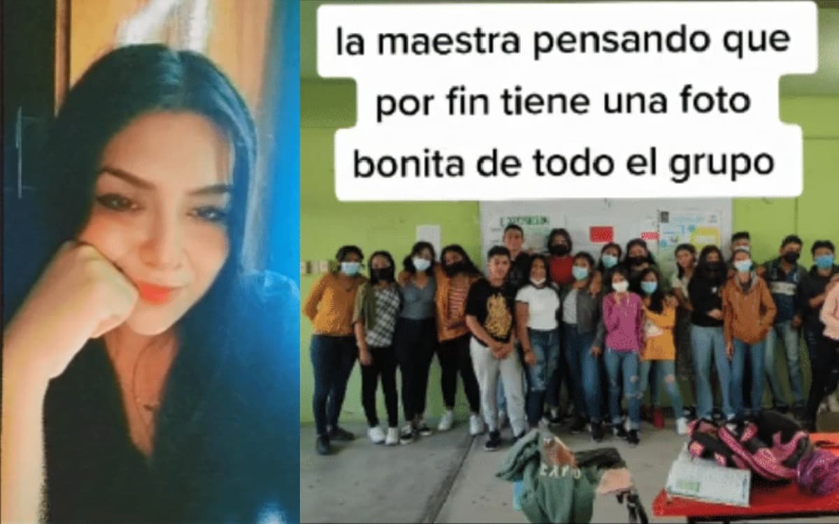 La educadora vio el contenido de su alumna e hizo un dúo para avisarle que los reprobaría.