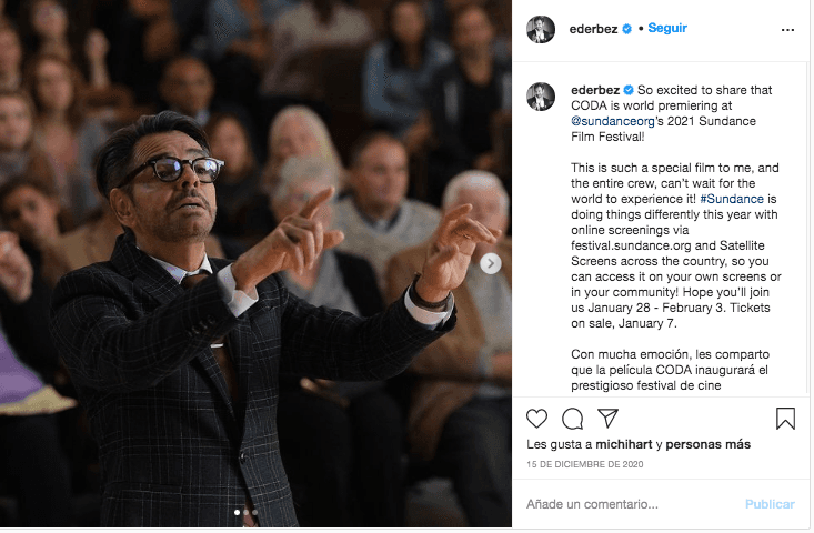 Eugenio Derbez en Coda
