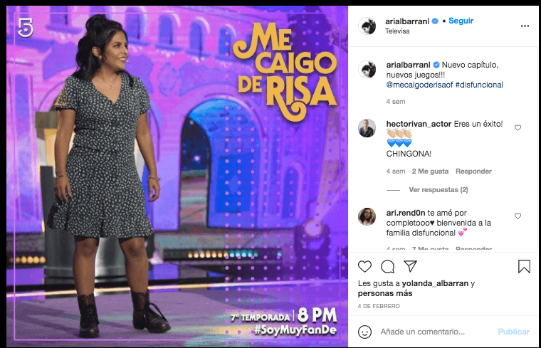 Ari Albarrán en Me Caigo de Risa