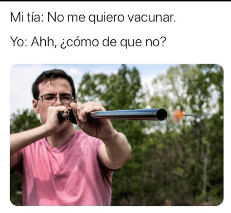 meme sobre la vacuna