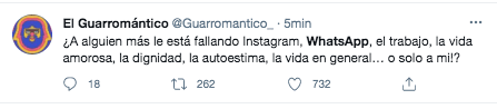 tweets sobre caída de redes sociales