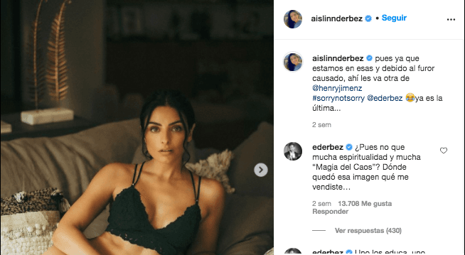 Comentarios de Eugenio Derbez en fotos de Aislinn