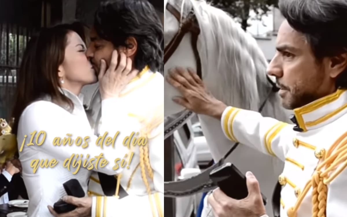 Eugenio hizo todo u número para preguntarle a la cantante si se quería casar con él.