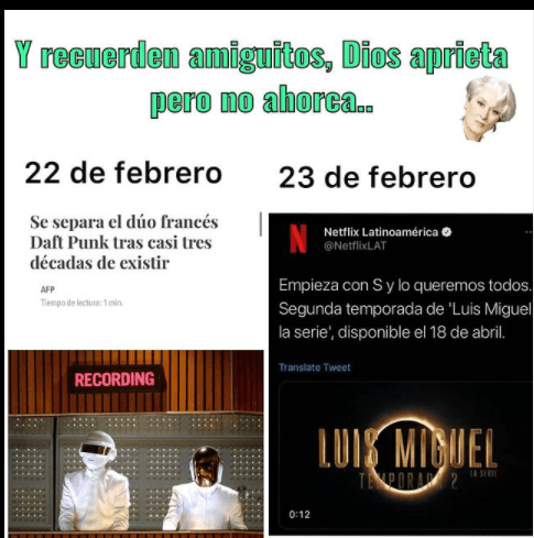 memes sobre Luis Miguel, la serie