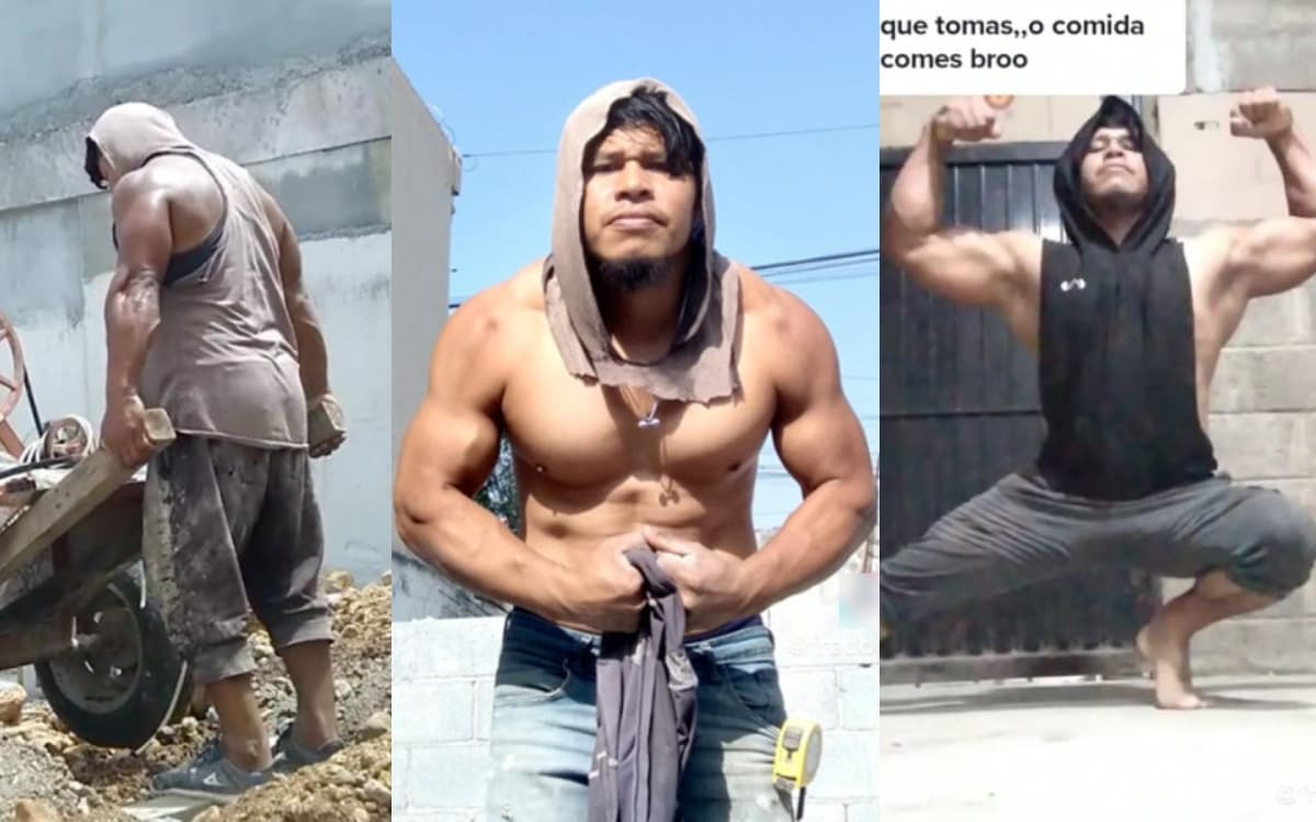 Albañil se viraliza en TikTok por estar marcado y tomar puro refresco