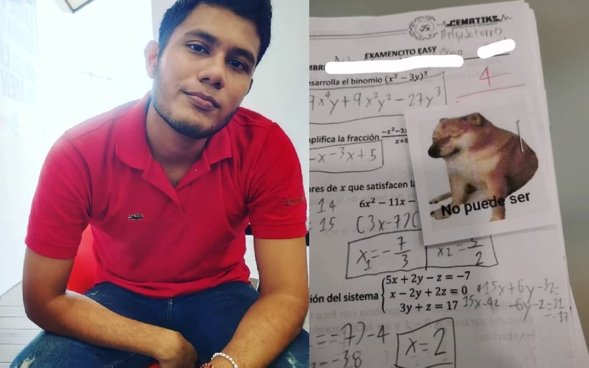 El Profe Antuan tiene videos en TikTok con miles de reproducciones, pero el de los memes rebadó el millón.