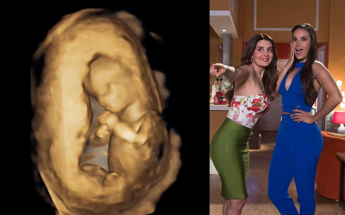 Mayrín Villanueva y otros integrantes de la serie felicitaron a la futura madre.