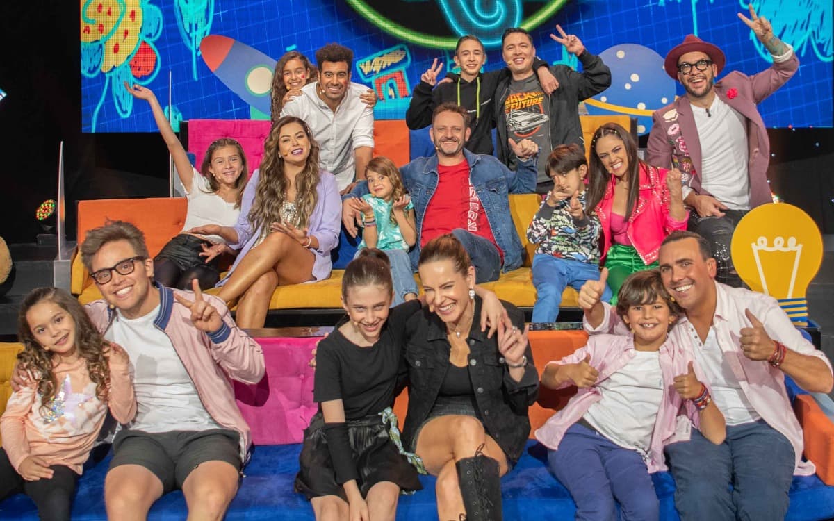 Los integrantes del programa llevaron a su descendencia para divertirse con ellos.