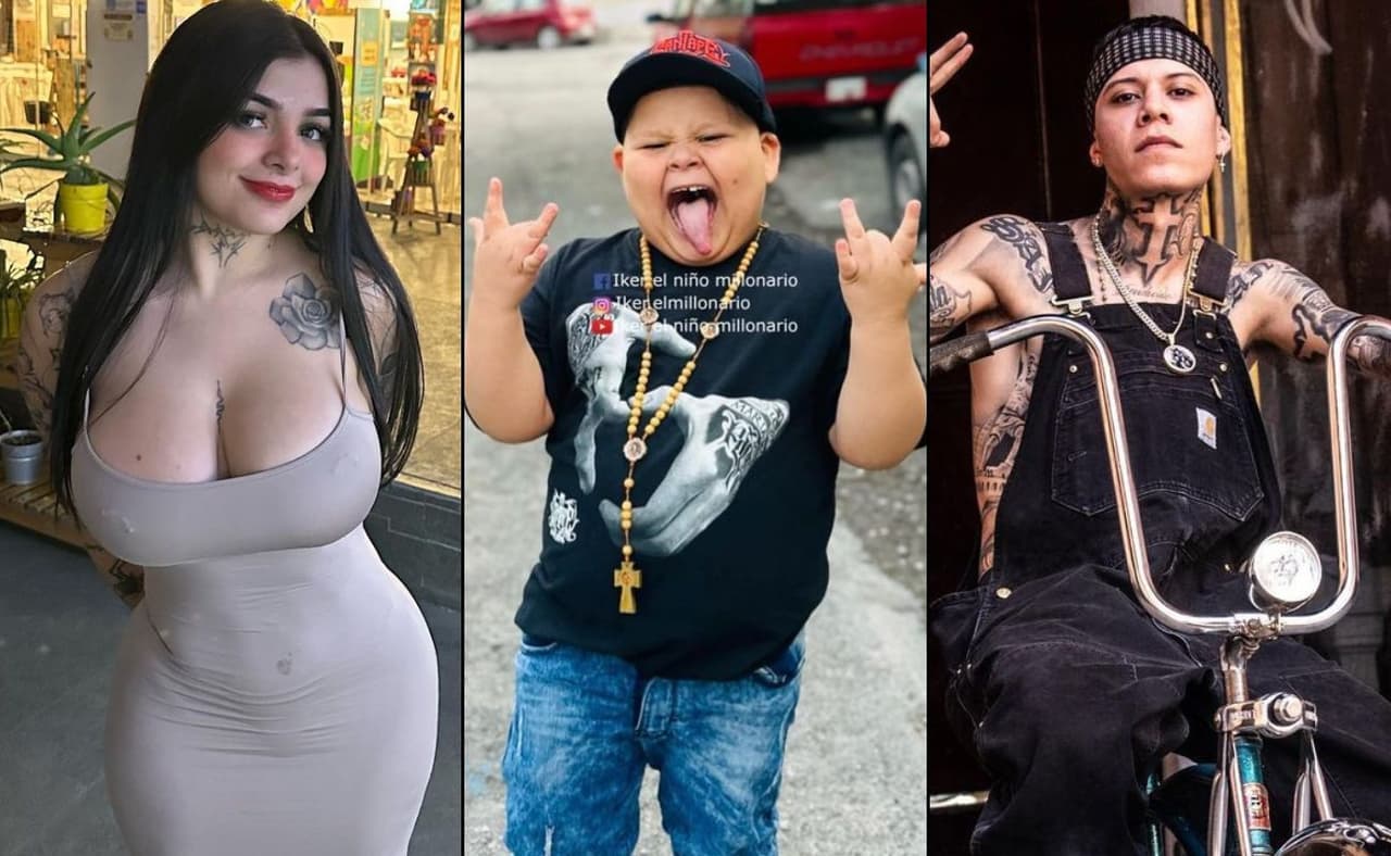 Iker "El Niño Millonario" con Karely Ruiz y Santa Fe Klan.