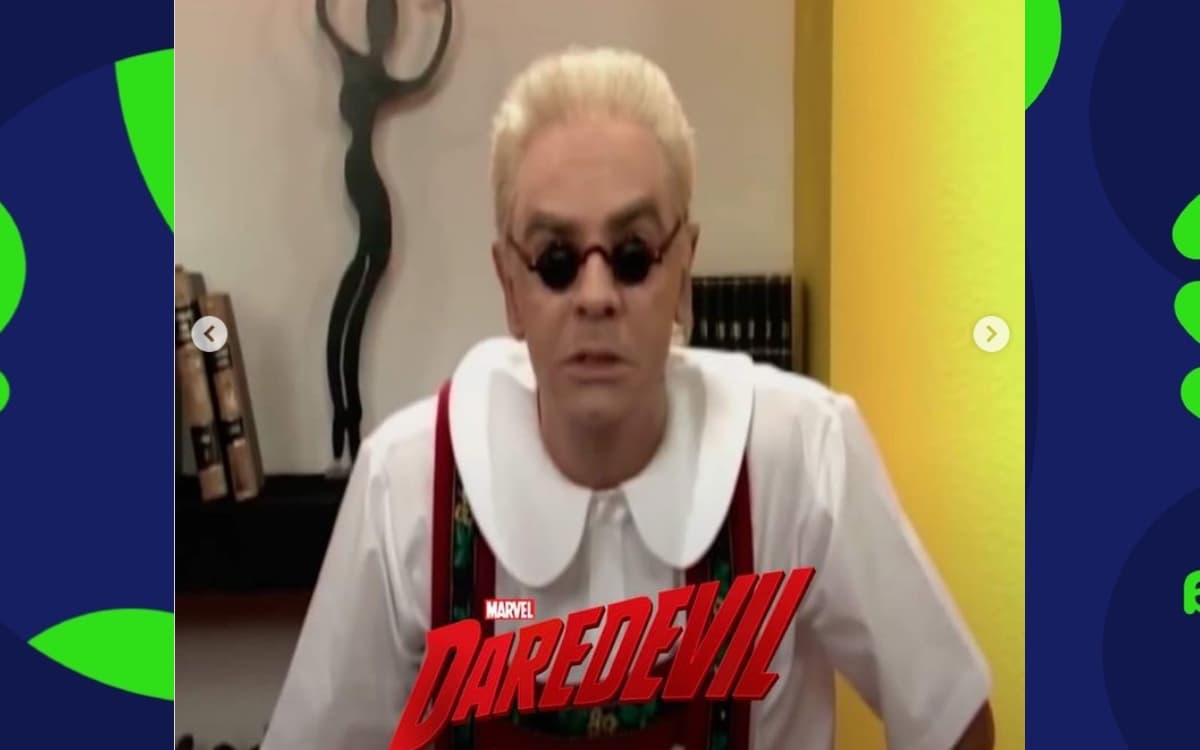 El personaje de 'XHDRBZ' como el protagonista de 'Daredevil'.