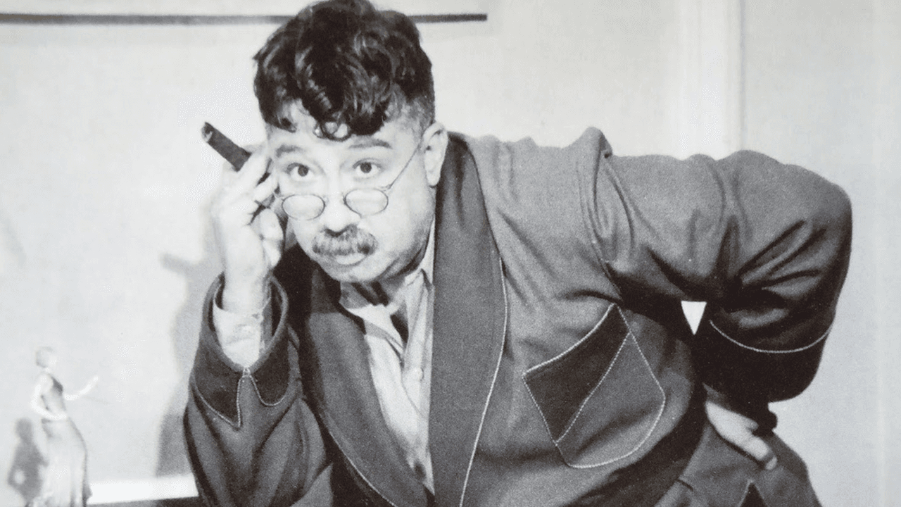 Joaquín Pardavé en una película del cine de oro mexicano.