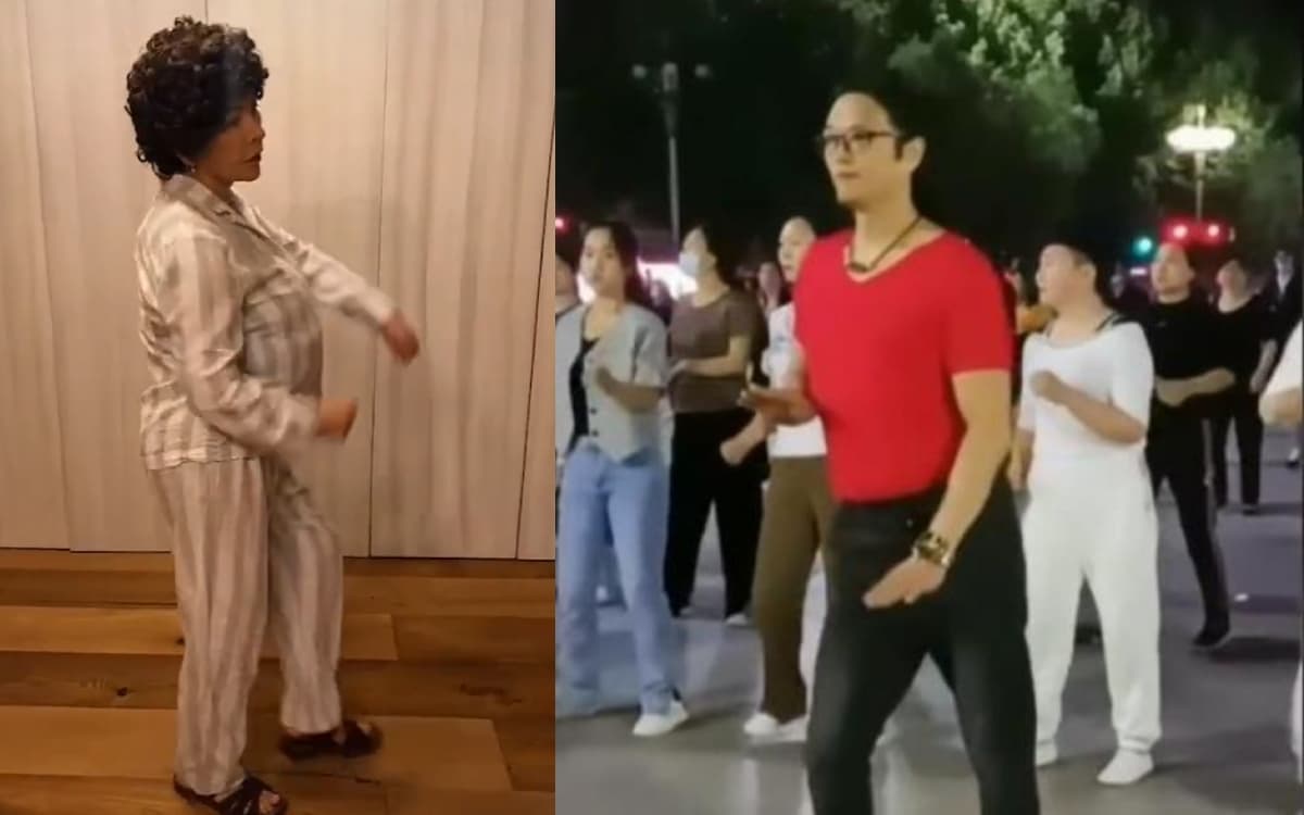 La comediante hizo la coreografía del tiktoker asiático.