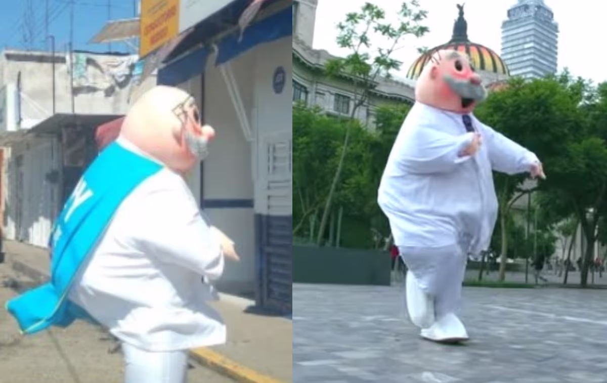 Botarga de Dr. Simi sale corriendo en asalto y el video se hace viral ...